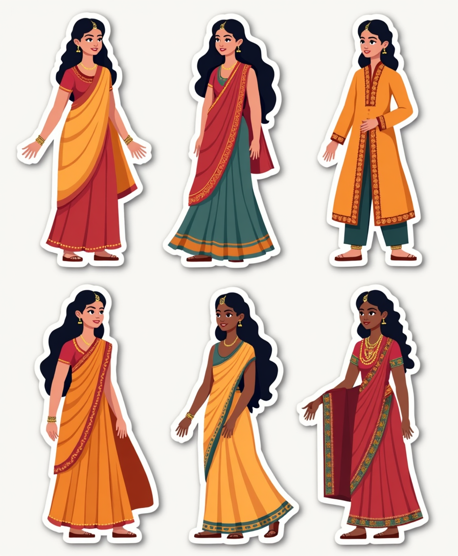 Culture India - Sticker Sheet v24